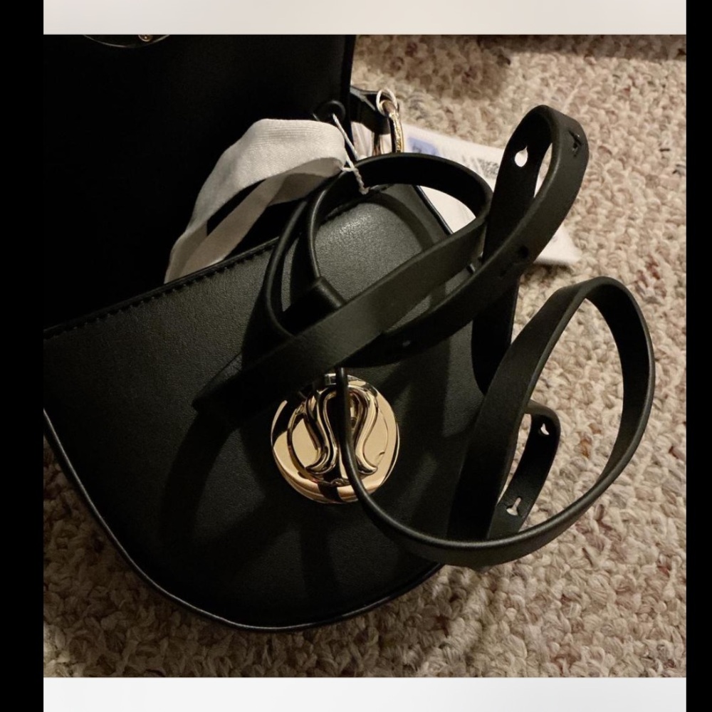 Lululemon Black Handbag with Gold Accents